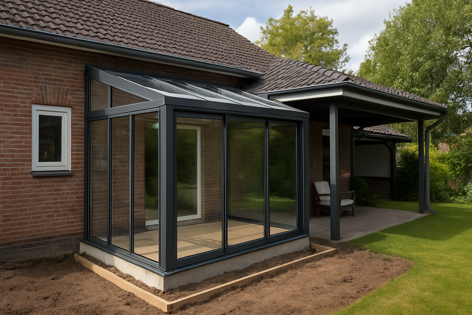 Serre of dichte veranda? Waar je op let bij fundering en plaatsing